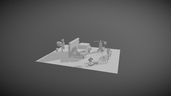 Film shooting,1930s 3D Model