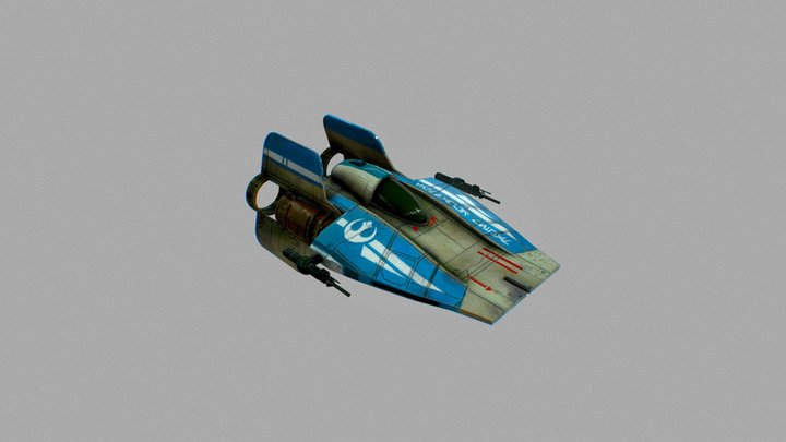 A-wing starfighter 3D Model