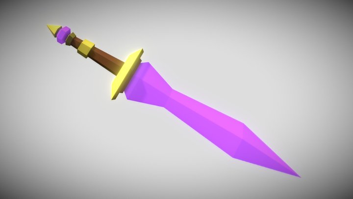 Crystal Sword of Onion-Dicing 3D Model
