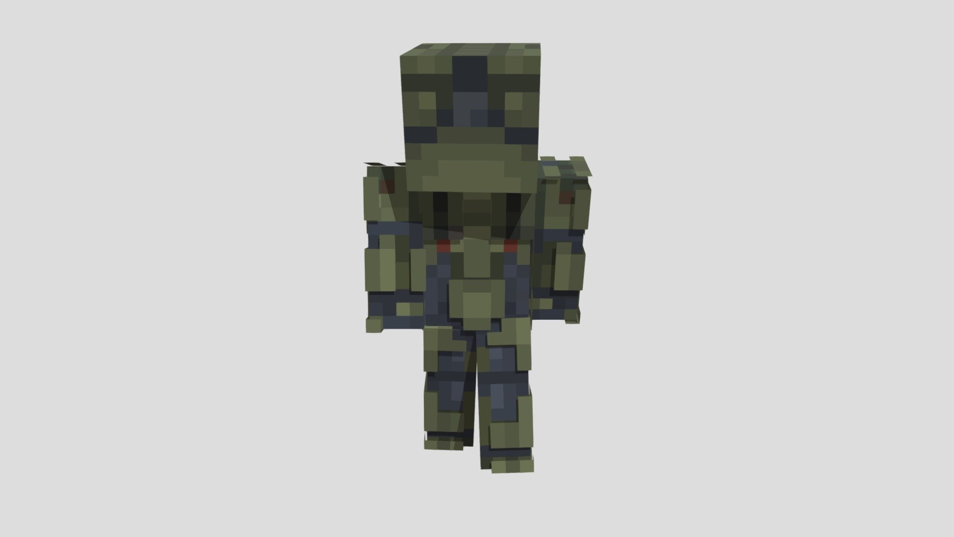 my halo minecraft skin - 3D model by darkredomo [95b985a] - Sketchfab