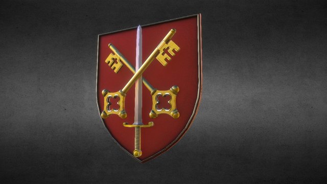 Armoiries de l'Abbaye de Cluny (France) 3D Model