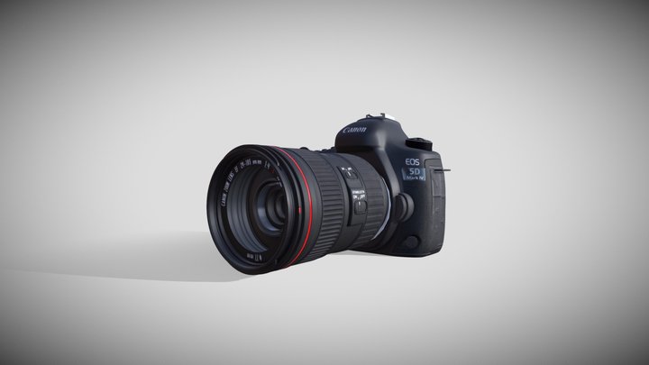 DSLR camera 3D Model