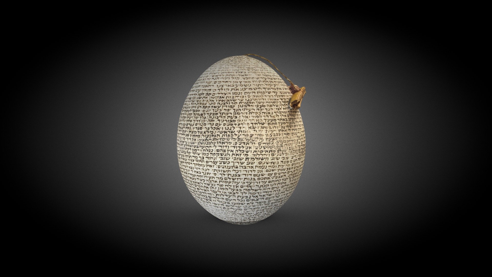 Eggshell with Song of Songs