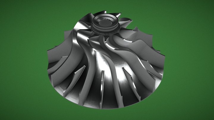 Compresor Centrifugo / Centrifugal Compressor 3D Model