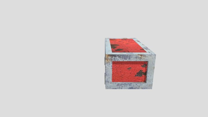 Container Textured 3D Model