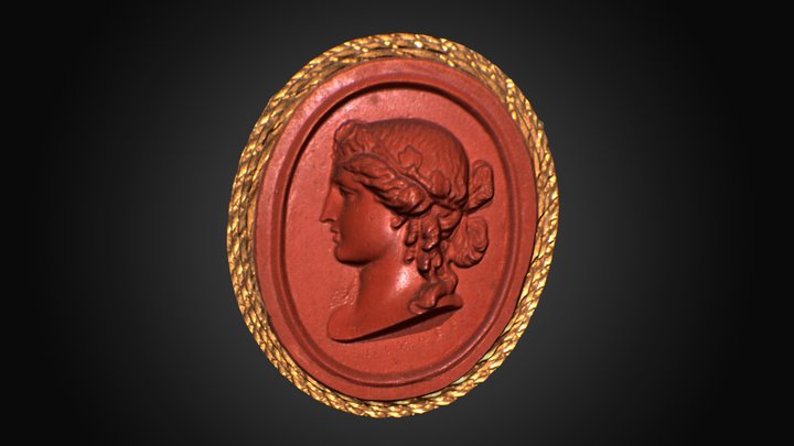 Głowa Bachusa lub Ariadny  - model 3D