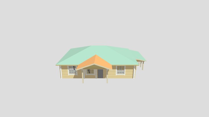 DK10x13 крыша веранды 7 вар 3D Model