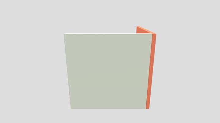 Low Poly Room Setting 3D Model