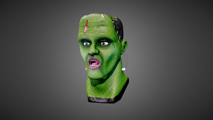 Frankenstein's Monster Replacement Head 3D Model