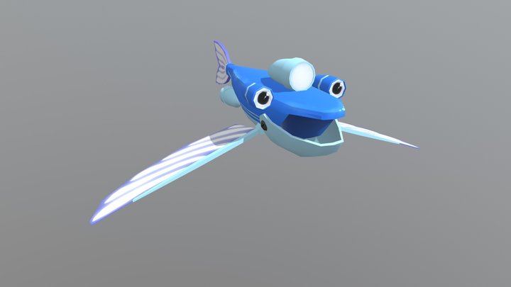 CAII  flying fish 3D Model