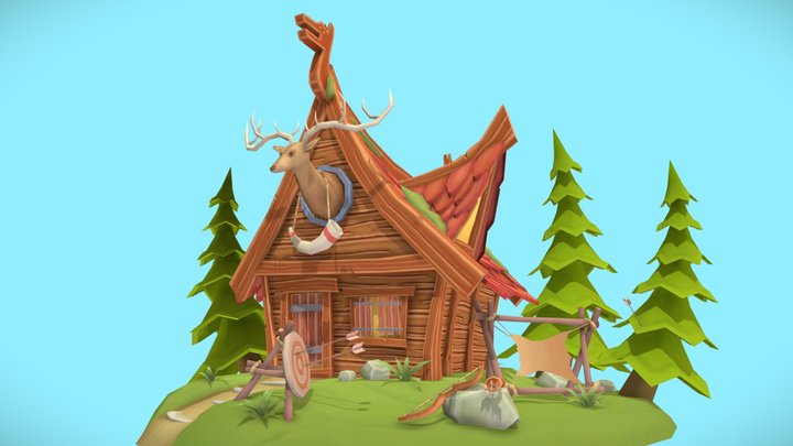 Hunter Cabin 3D Model