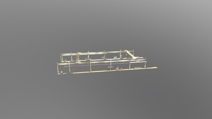 Crane Rail Point Cloud - Reduced 3D Model