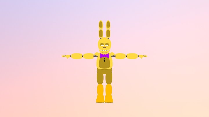 Spring-bonnie neon 3D Model