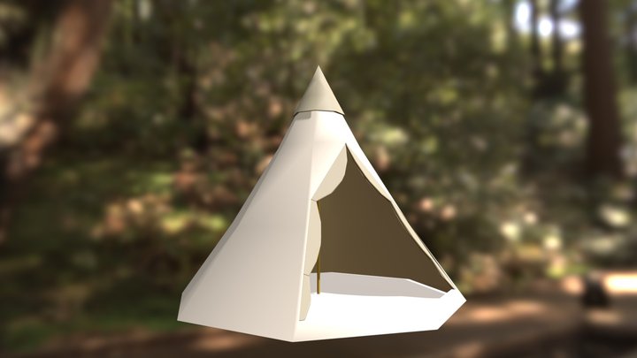 露營-印地安帳篷 3D Model