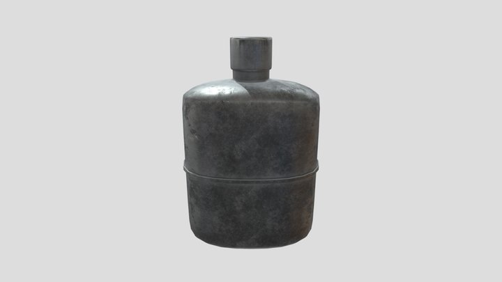 Metal flask 3D Model