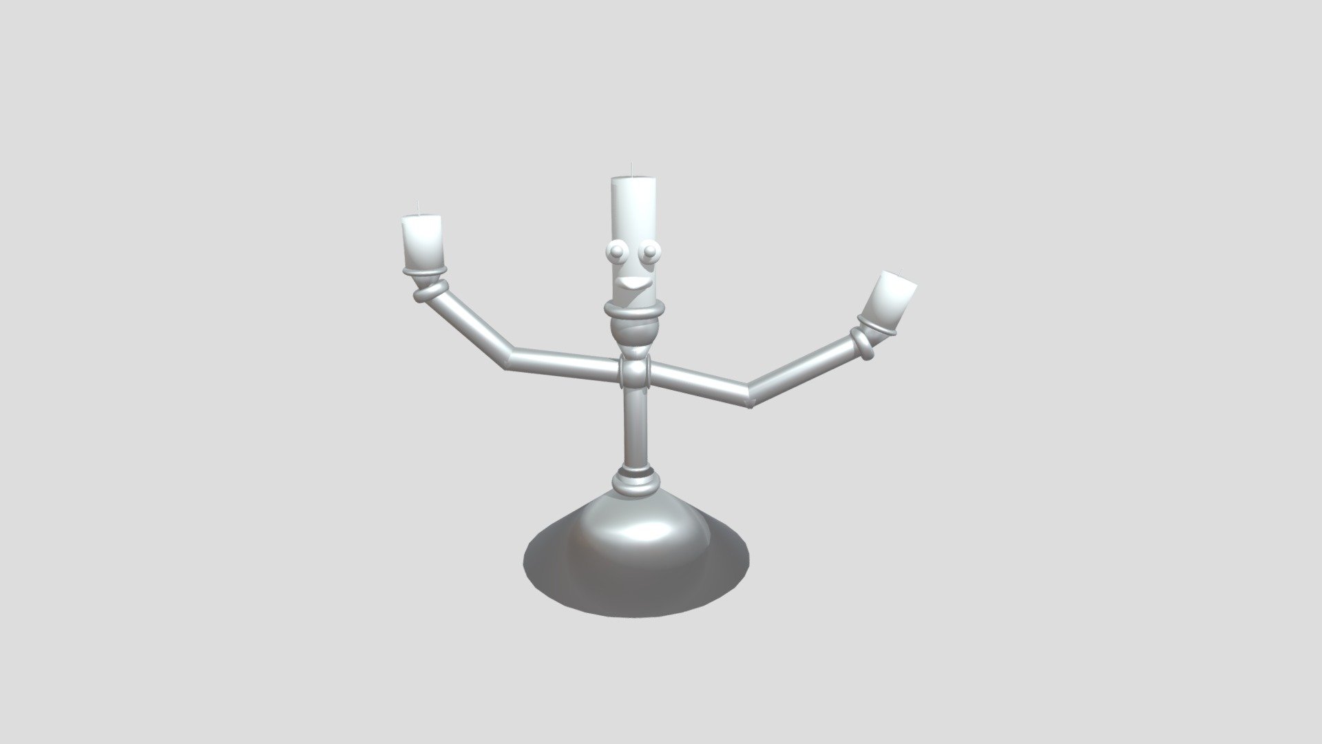 Disney Candle Man / Lumiere 3D model by BedOfRoses [95c42ef] Sketchfab