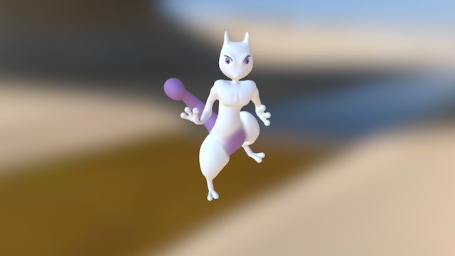 MewTwo 3D Model