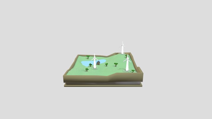 Green Week Diorama 3D Model