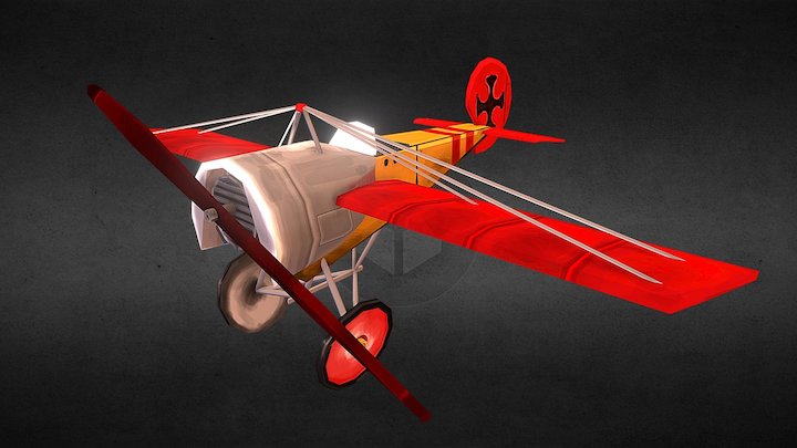 Fokker E1 3D Model