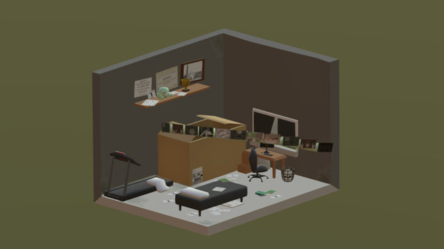 Thesis Diorama 3D Model