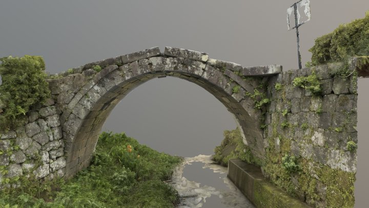 Monzengawa spectacle bridge 3D Model