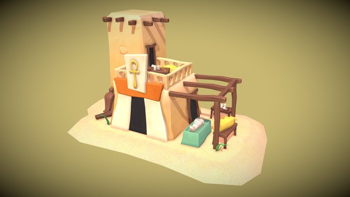 DAE Villages: Ancient Egypt Embalmer's Workshop 3D Model