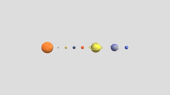 Planets 3D Model