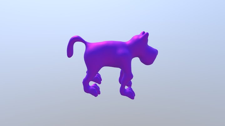 The Dog Of Water And Fire 3D Model