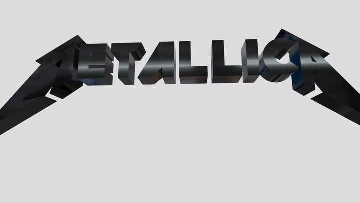 Metallica Logo (Metalic Black)