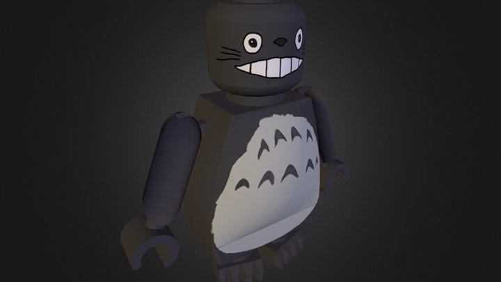 LEGO Totoro 3D Model