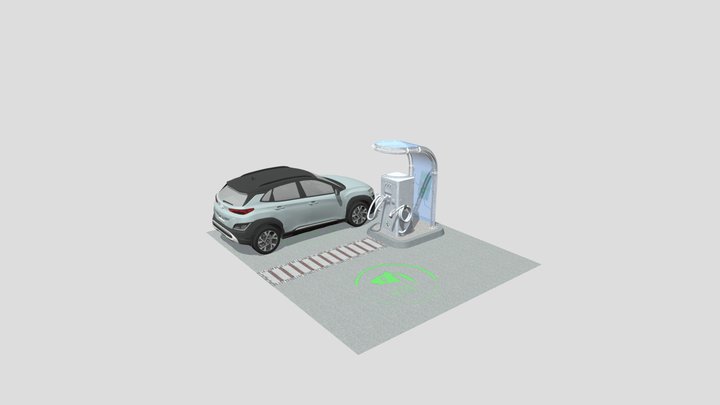 Fast Charging Station 3D Model