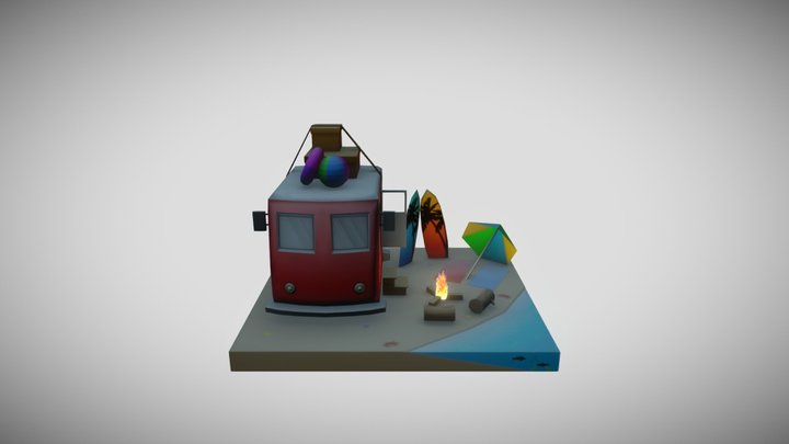 To The Beach! 3D Model