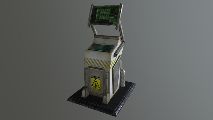 Terminal SciFi 3D Model