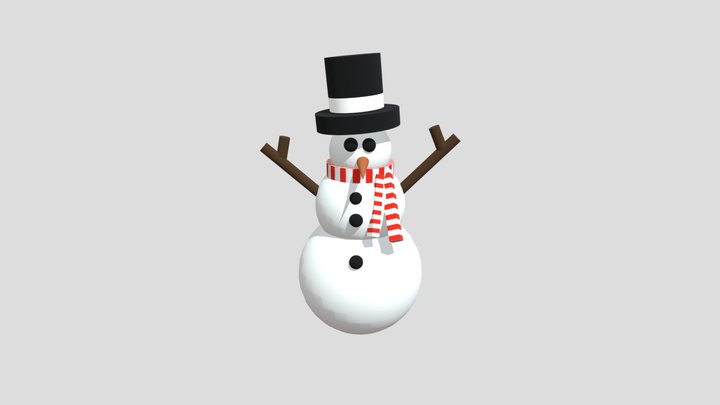 Simple snowman 3D Model