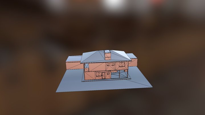 Residência 3D em Prorpiedade Rural 3D Model
