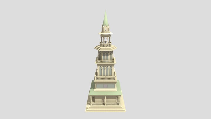 Vittore Carpaccio's tower (Brera) 3D Model