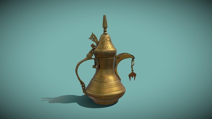 Omani Coffee Pot 3D Model
