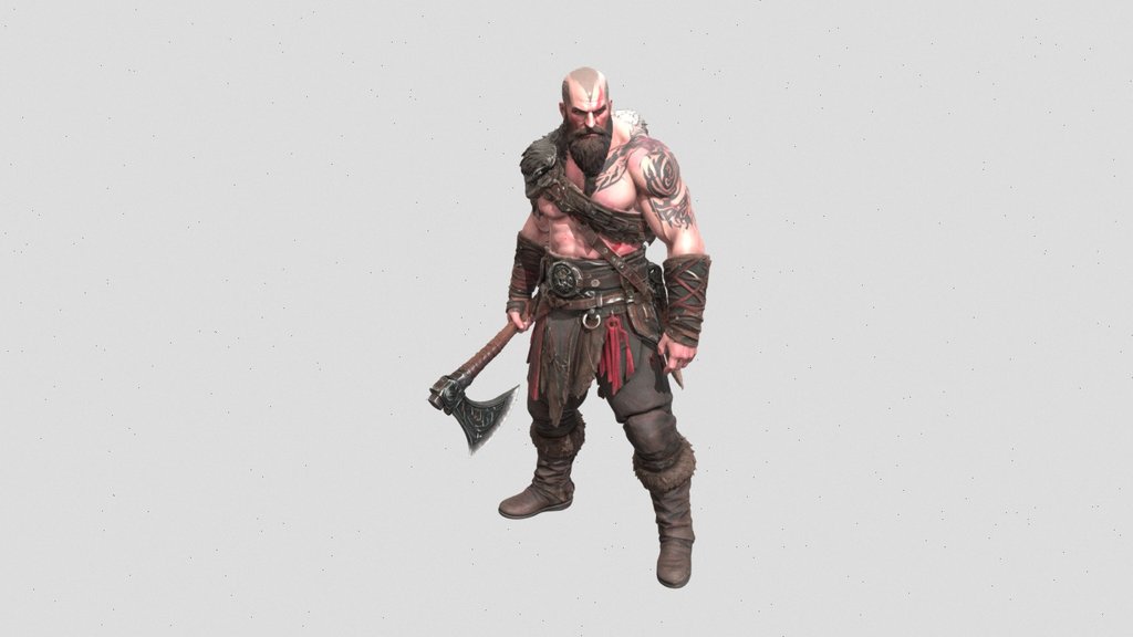 Viking warrior 3D model