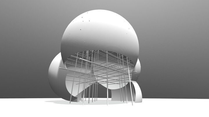 Naoshima Cloud Pavilion 3D Model