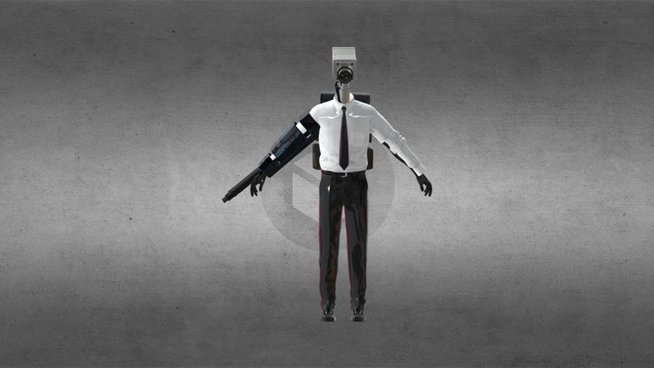 Camera Medic  Rigged original 3D Model