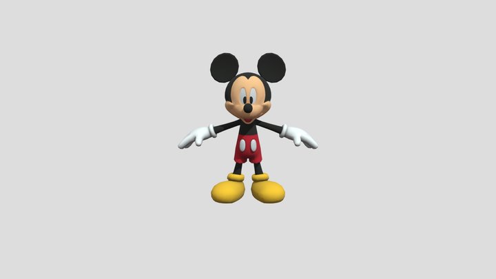 Mickey Mouse dansează 3D Model