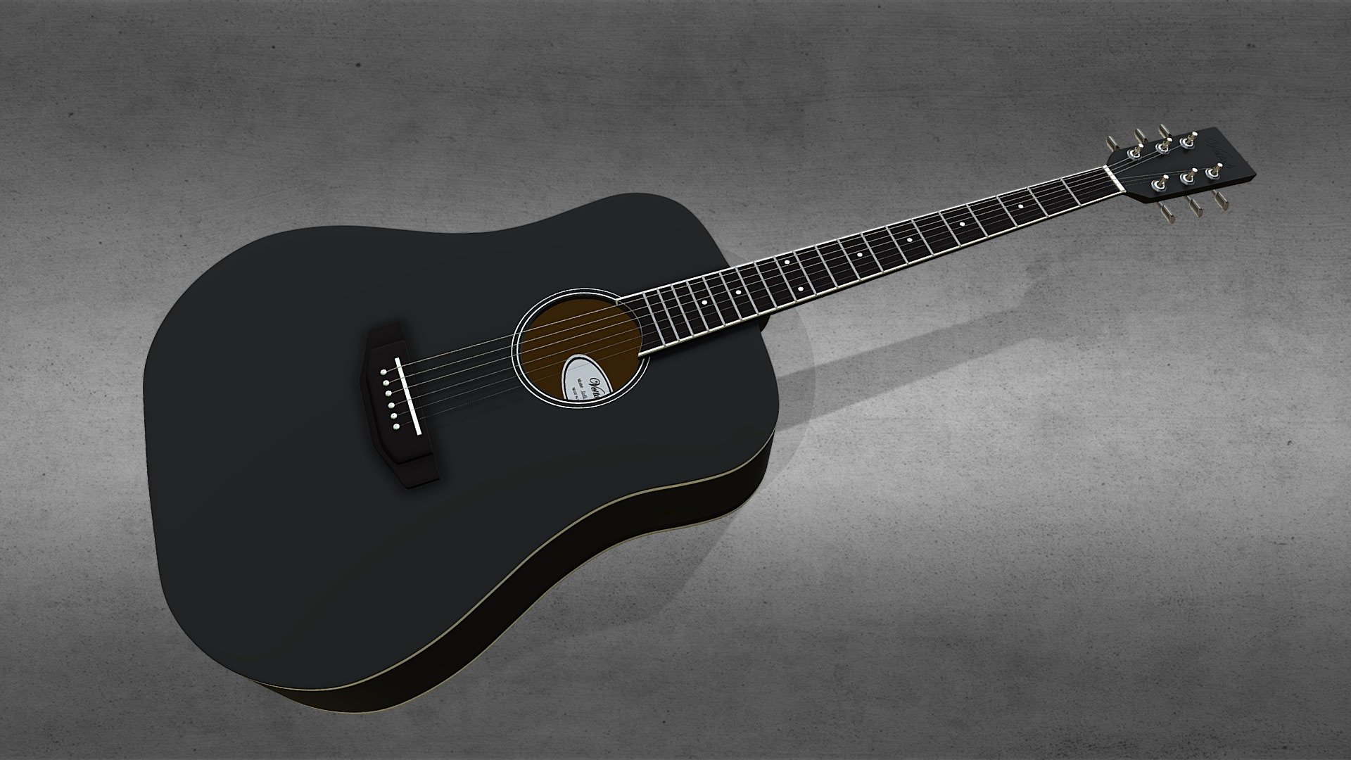 Acoustic guitar Veston - Download Free 3D model by a.aazhgirevich ...