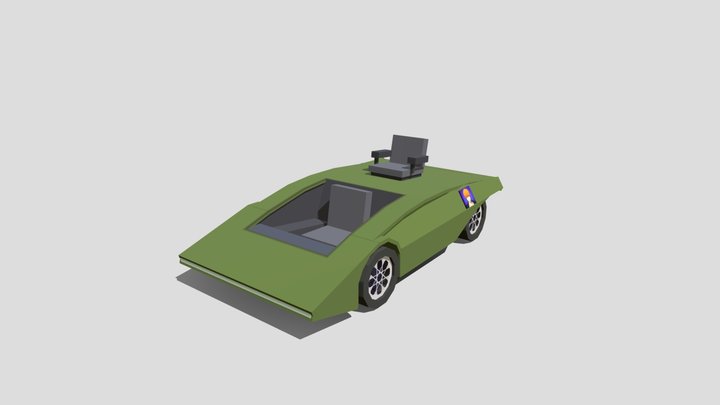 Lancia Stratos Zero 3D Model