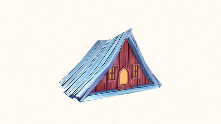 Wood Hut 3D Model