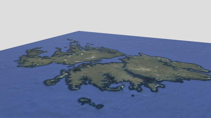 Islas Malvinas 3D Model