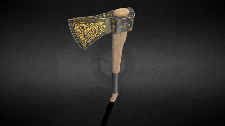 Nordic Viking Axe – 3D Prop