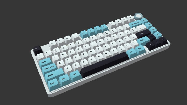 Mechanical Keyboard 3D Model