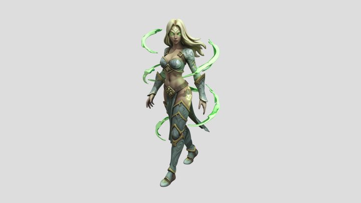 Enchanted_ Sorceress_0205195040_texture_obj 3D Model