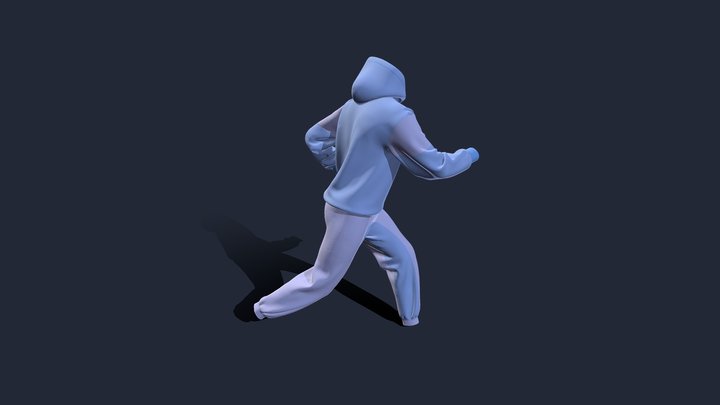 Gym Outfit Sport Hoodie Pants 3D Model