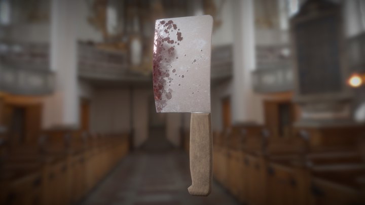 Knife_Bloody 3D Model